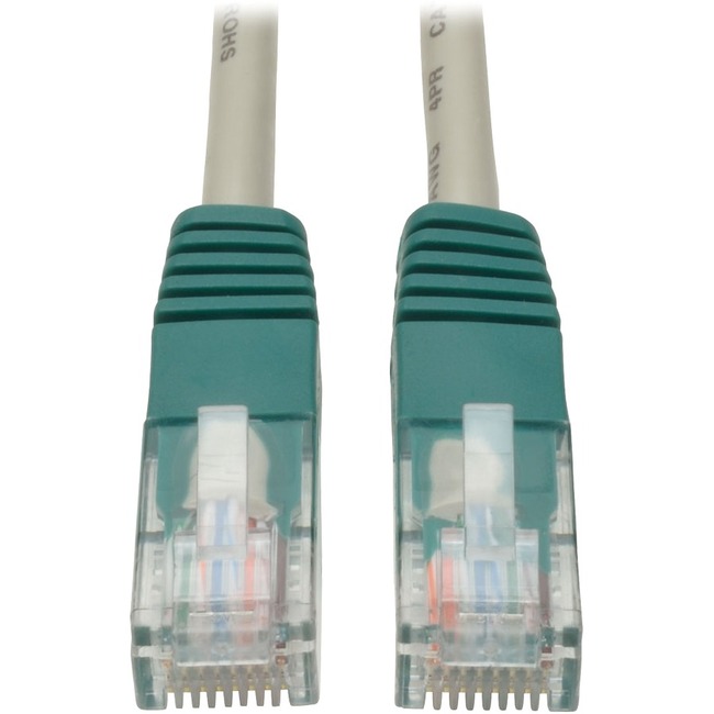 10-ft. Cat5e Gray Crossover Cable Molded 350MHz