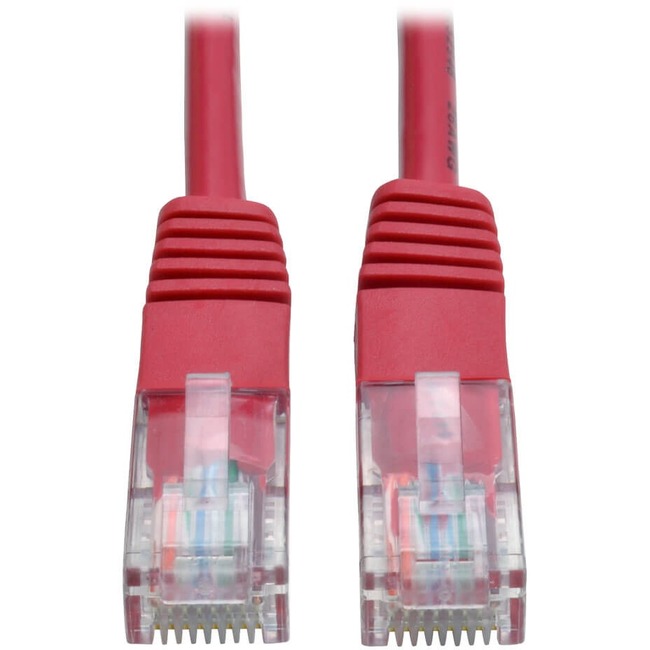 14-ft. Cat5e Red Patch Cable Molded 350MHz Tripp Lite 14ft Cat5e