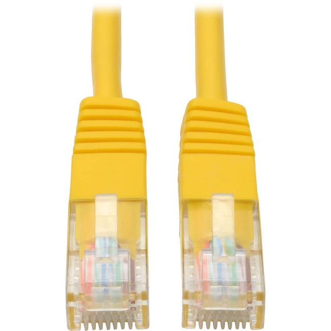 5-ft. Cat5e Yellow Patch Cable Molded 350MHz Tripp Lite 5ft Cat5e