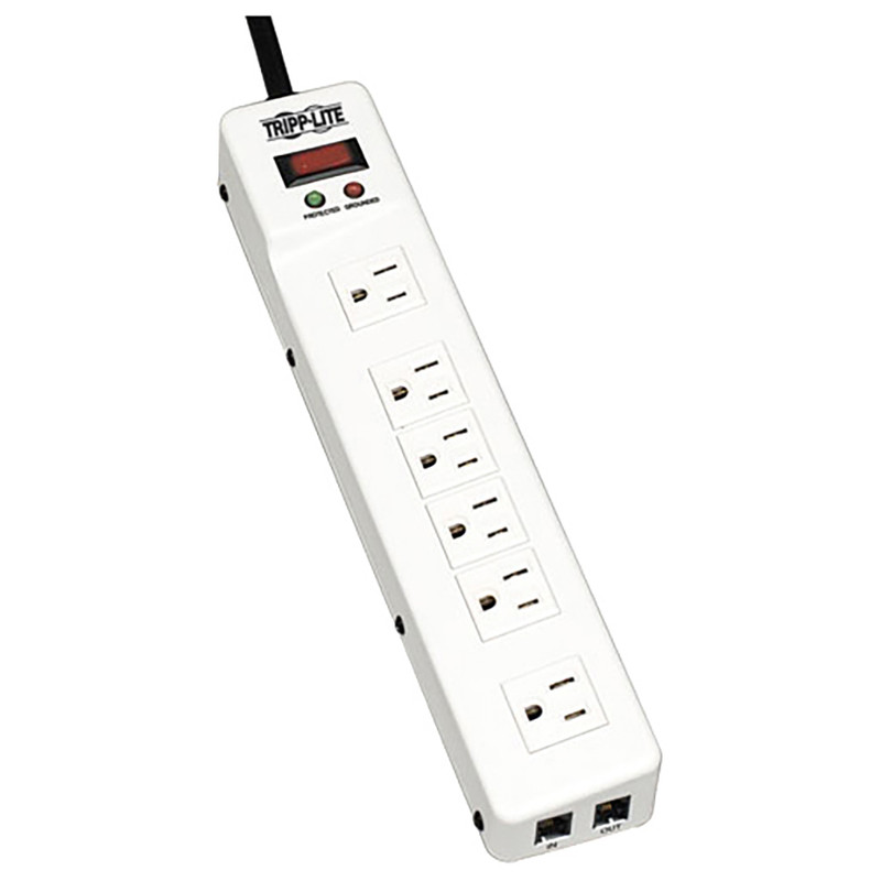 PROTECT IT METAL SURGE 6OUT 3 TRANSFORMER 15FT CORD 1208 JOULES Tripp Lite