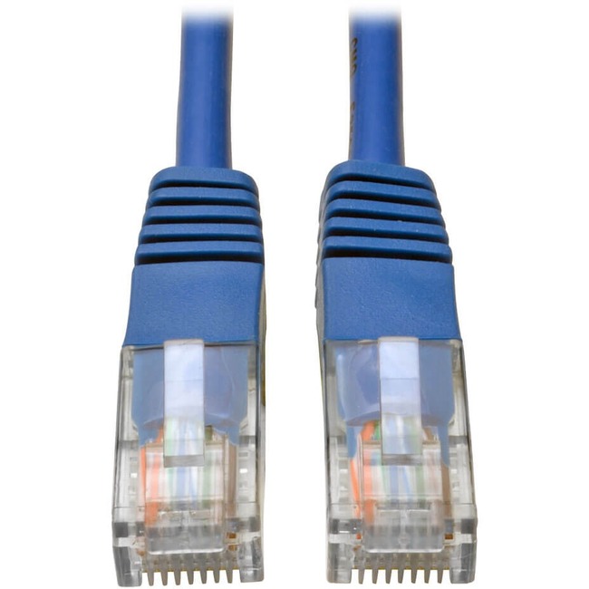 2FT Cat5E BLUE Molded RJ45 Patch Cable 350MHZ M
