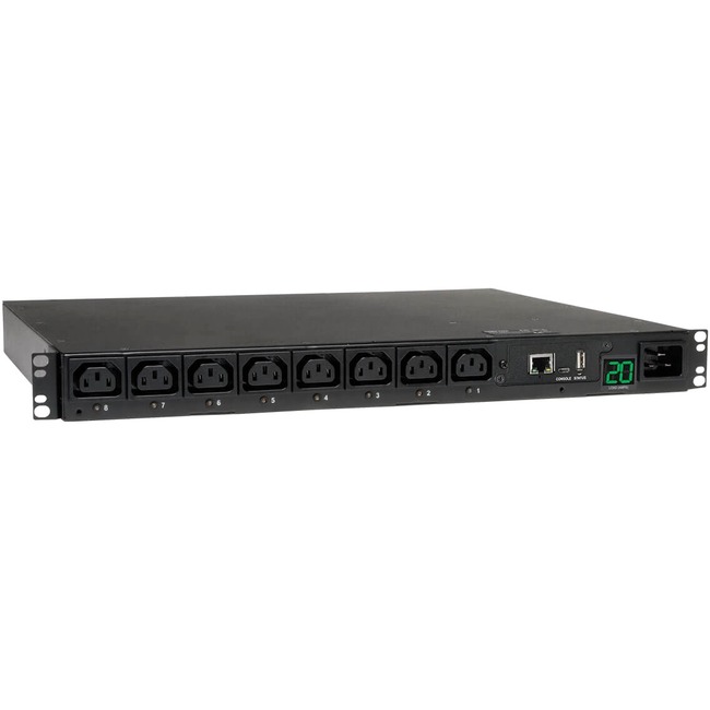 Tripp Lite DIGITAL SWITCHED 20A 1U 8.5FT CORD RM W/PLUG RETENTION