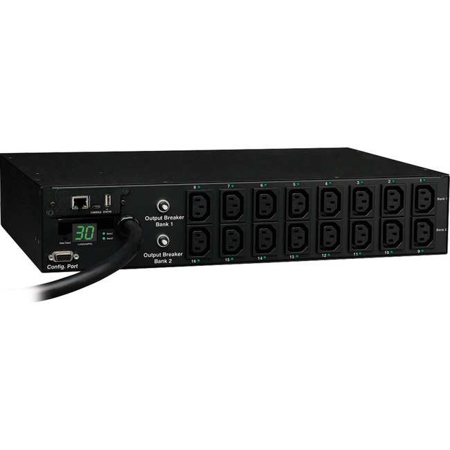Tripp Lite DIGITAL PDU 230V 30A L6-30P 2U RM 10FT W/ PLUG RETENTION