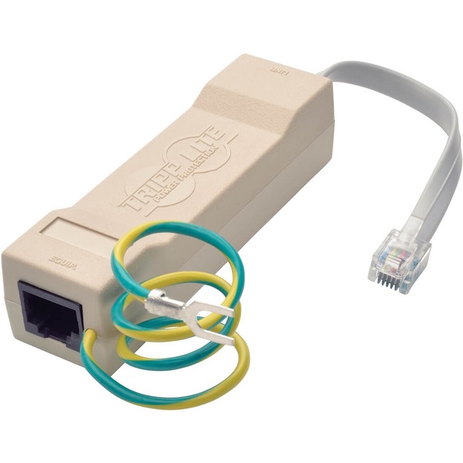Tripp Lite Protects both singe and 2-line compatible telephone equipment. RJ11/45 compatible.