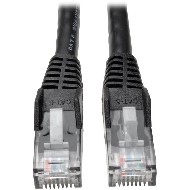 20FT Cat6 GIGABIT BLACK SNAGLESS Patch Cable RJ45M