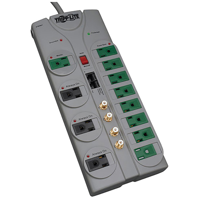 Surge Suppressor Green, 8 Outlet, Tel/Eth, 2160 Joules, GY