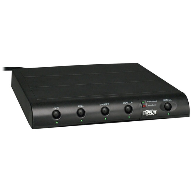Tripp Lite TOUCHMASTER COMPACT console surge suppressor protects computers