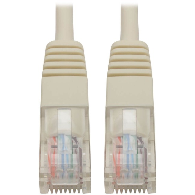 10-ft. Cat5e White Patch Cable Molded 350MHz Tripp Lite 10ft Cat5e