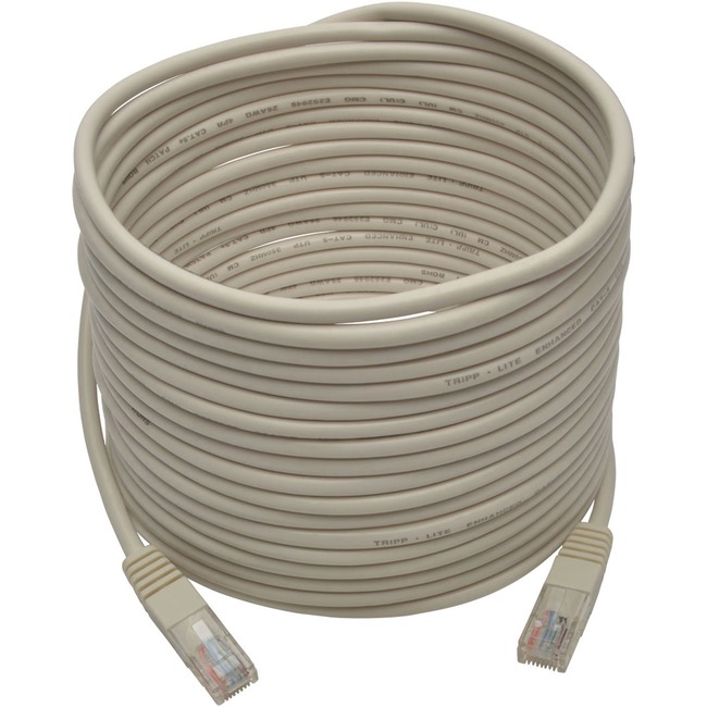 Patch Cable, Cat5e, 25ft, White Tripp Lite 25ft Cat5e