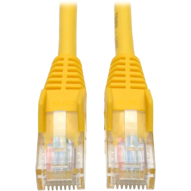 3FT Cat5E Cat5 YELLOW Molded  SNAGLESS RJ45 PATCH CORD 350MHZ Tripp Lite 3ft Cat5e