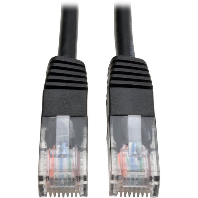 6FT Cat5E Cat5 BLACK Molded   RJ45 M