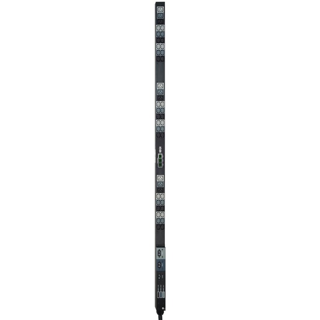 Tripp Lite 3-Phase Metered PDU, 12.6 kW, 45 208V outlets (36 C13, 9 C19), 6 ft Hubbell