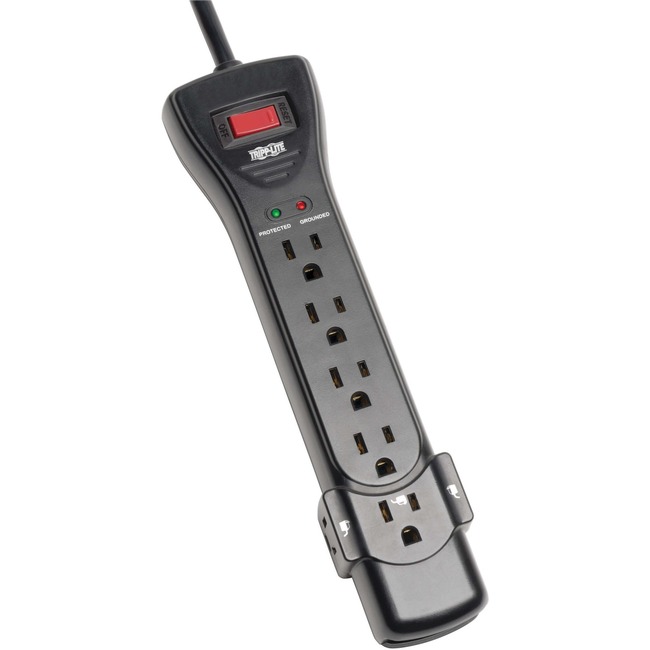 Tripp Lite SURGE PROTECTOR STRIP 120V   7 OUTLET 7FT CORD 2160 JOULES BLACK