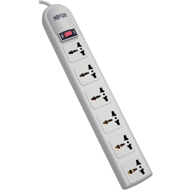 Tripp Lite SURGE STRIP 250V GERMAN/FR PLUG 6 UNIVERSAL OUTLETS 6FT CORD 750J