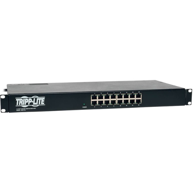 Tripp Lite PDU Gigabit Ethernet Switch 1U Combo 16-Port Unmanaged