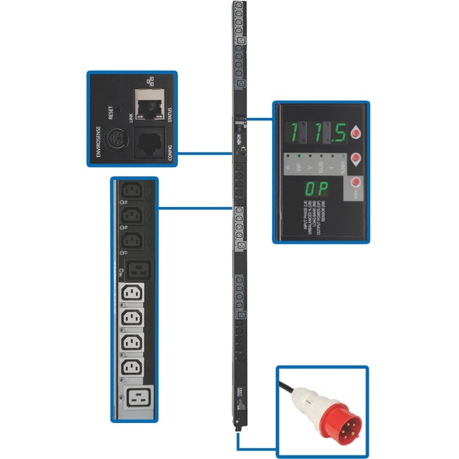 Tripp Lite 3-Phase SWITCHED PDU 11.5KW 30