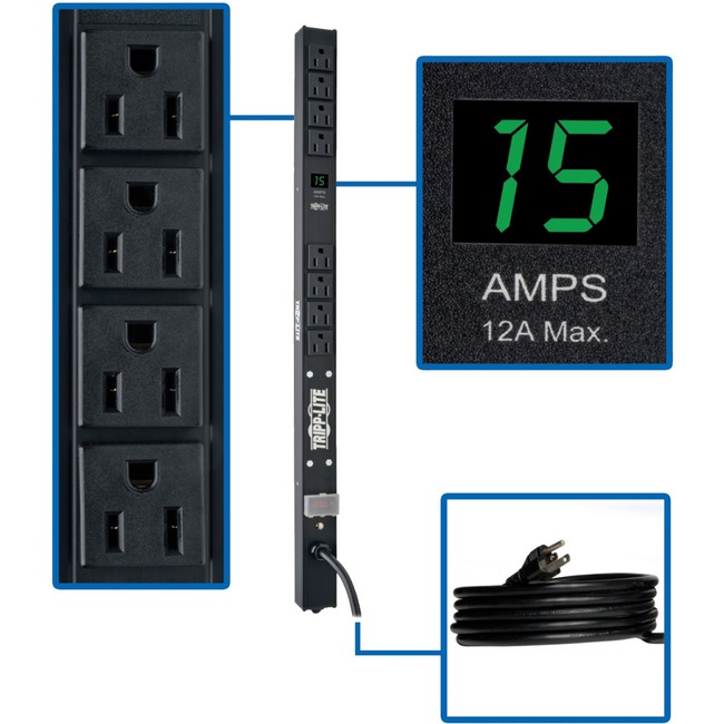 Tripp Lite SINGLE-Phase PDU 1.44KW 15A 24IN/61CM