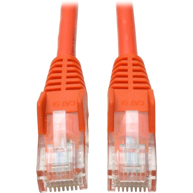 Cat5E SNAGLESS MODE Patch ORANGE 3-FT. Tripp Lite 3ft Cat5e