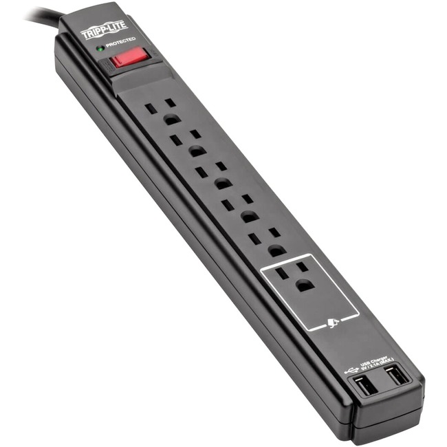 Tripp Lite 6-OUTLET SURGE PROTECTOR, 6-FT. CORD