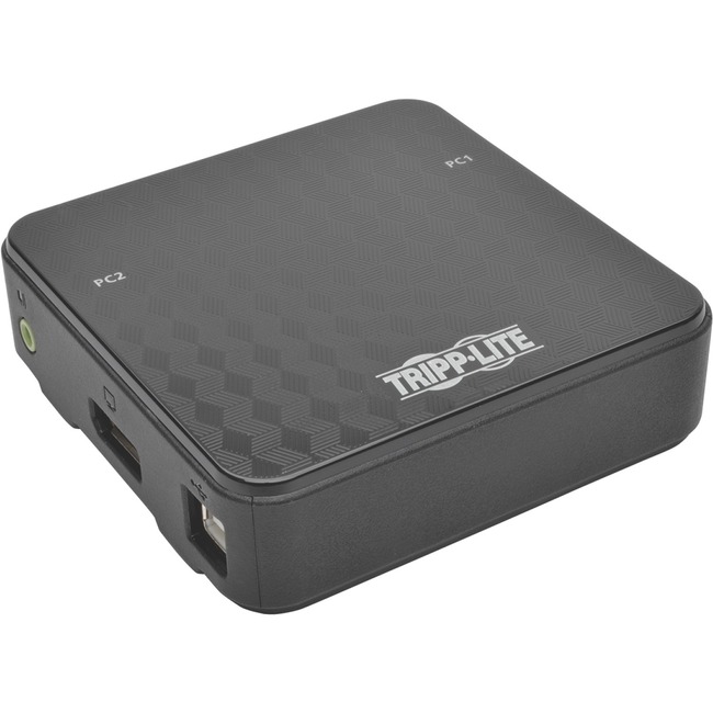 2-Port DisplayPort 1.2 KVM Switch w/Audio, Cables and USB Peripheral Sharing