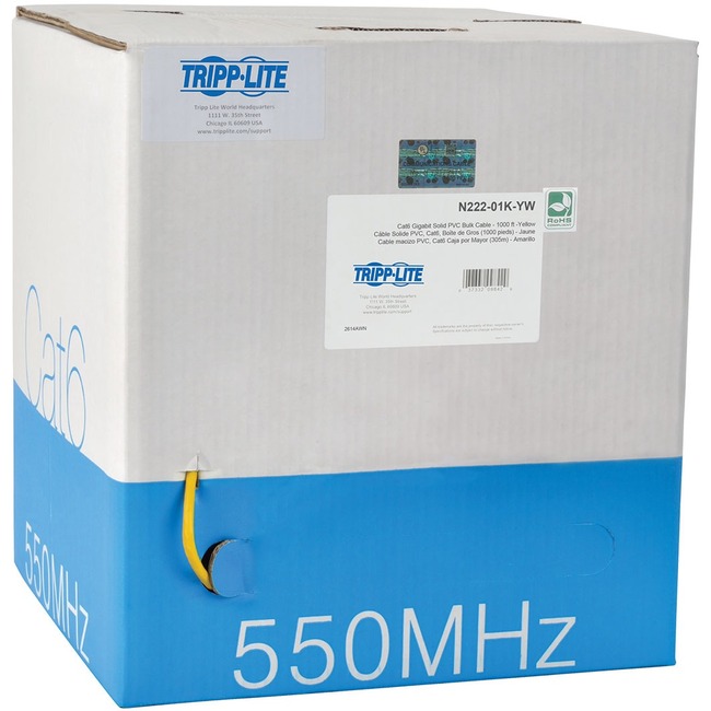 Cat6 GIGABIT BULK SOLID PVC YELLOW Cat6 GIGABIT BULK SOLID PVC YELLOW