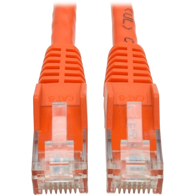 Cat6 GIGABIT SNAGLESS Molded ORANGE 6FT