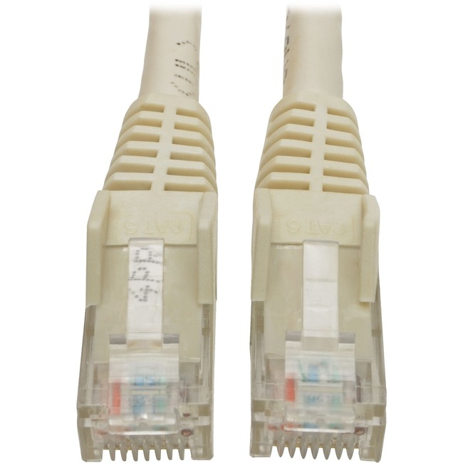 Cat6 GIGABIT SNAGLESS Molded WHITE 6 FT.