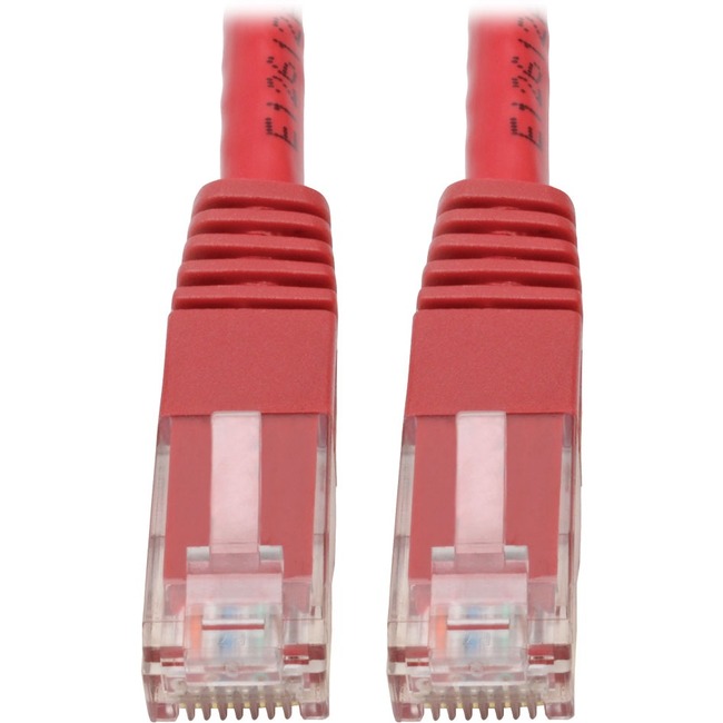 Cable Cat6 GIGABIT Molded Patch RED 50FT