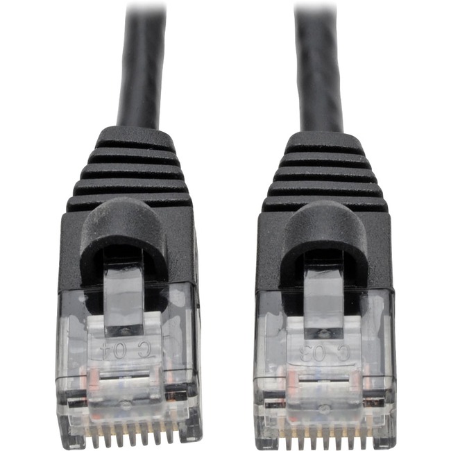 Cable Cat6A SLIM UTP NTWK Patch BLK 6 FT