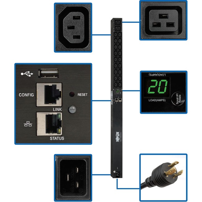 Tripp Lite PDU 3.3/3.7KW SINGLE-Phase MONITORED