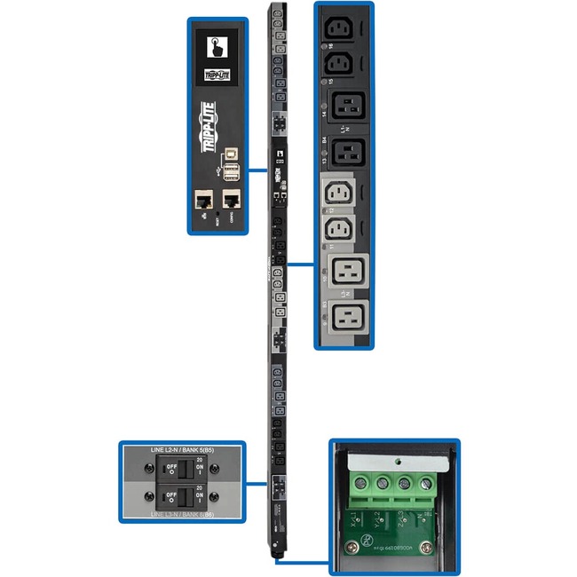 Tripp Lite PDU 28.8KW 3-Phase SWITCHED