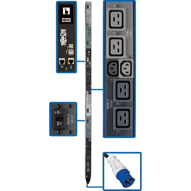 Tripp Lite SWITCHED PDU 16.2KW 3-Phase