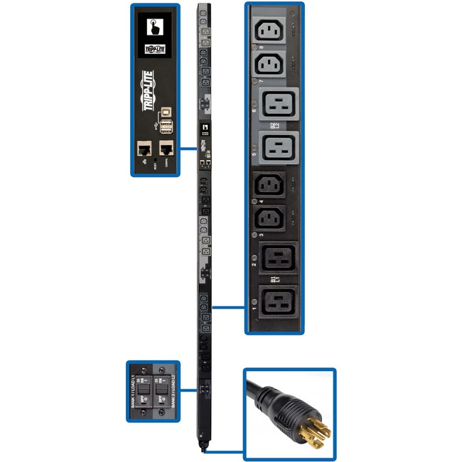 Tripp Lite SWITCHED PDU 17.3KW 3-Phase,L22-30P 415V