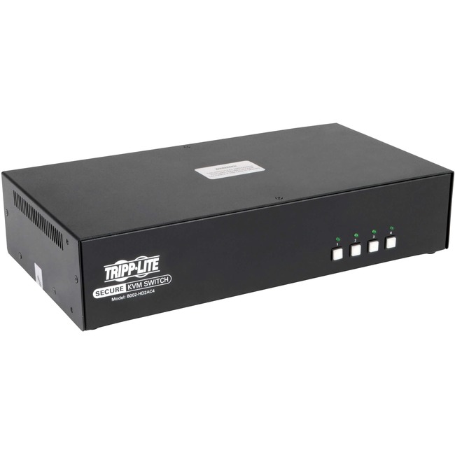 Tripp Lite 4 PORT HDMI TO DP KVM SWITCH SECURE DUAL MONITOR NIAP CERTIFIED