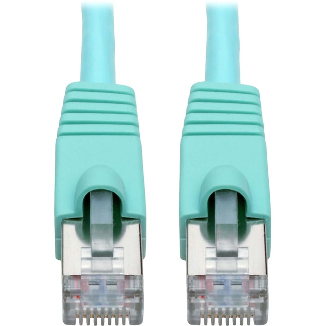 Cable Cat6A STP NETWORK Patch AQUA 25FT