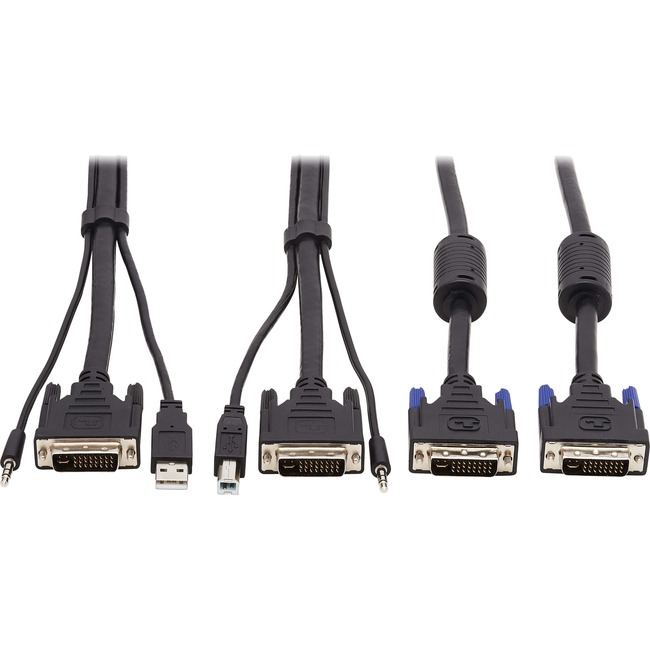 Tripp Lite 10FT CABLE KIT 3 IN 1 DVI USB 3.5MM AUDIO 3XM/3XM DUAL DVI KVM