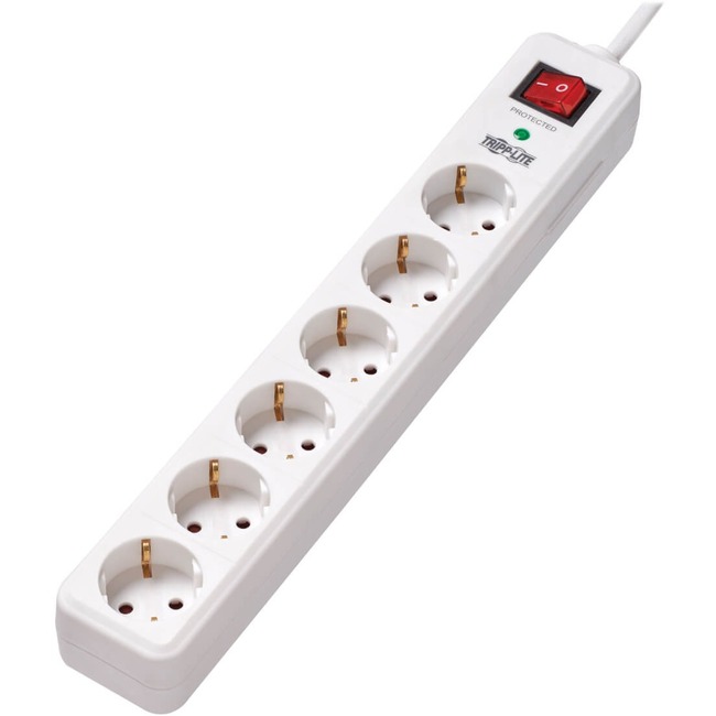 Tripp Lite SURGE PROTECTOR STRIP 6-OUTLET SCHUKO