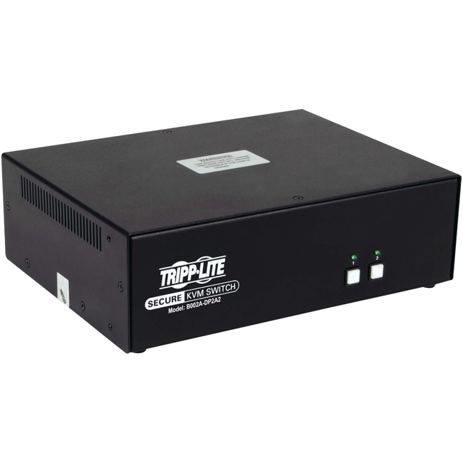 Tripp Lite Secure KVM Switch 2-Port Dual-Monitor DisplayPort 4K NIAP TAA